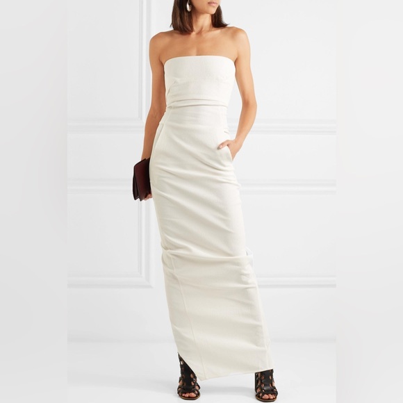 Rick Owens | Dresses | Rick Owens Strapless Cotton Blend Strapless Dress In Whitecream | Poshmark Rick Owens | Dresses | Rick Owens Strapless Cotton Blend Strapless Dress In Whitecream | Poshmark